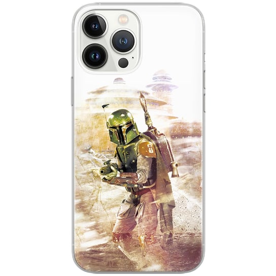 Etui Star Wars dedykowane do Iphone 13, wzór: Boba Fett 001 Etui całkowicie zadrukowane, oryginalne i oficjalnie licencjonowane ERT Group