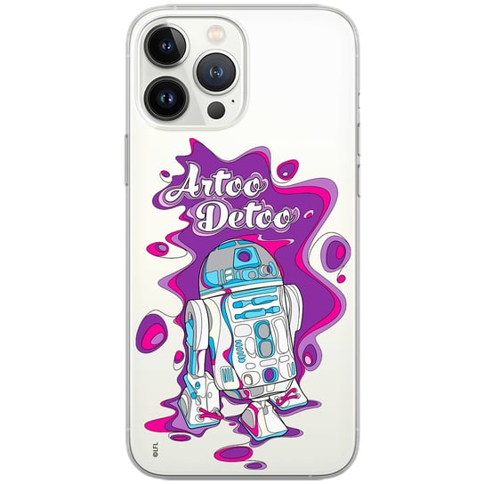 Etui Star Wars dedykowane do Samsung GALAXY NOTE 20 ULTRA, wzór: R2D2 002 Etui częściowo przeźroczyste, oryginalne i oficjalnie licencjonowane ERT Group