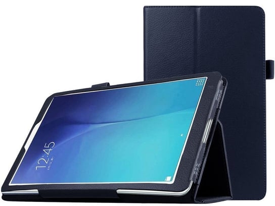 Etui stojak do Samsung Galaxy Tab A 8.0 T290/T295 2019 Granatowe + Folia ochronna + Rysik 4kom.pl