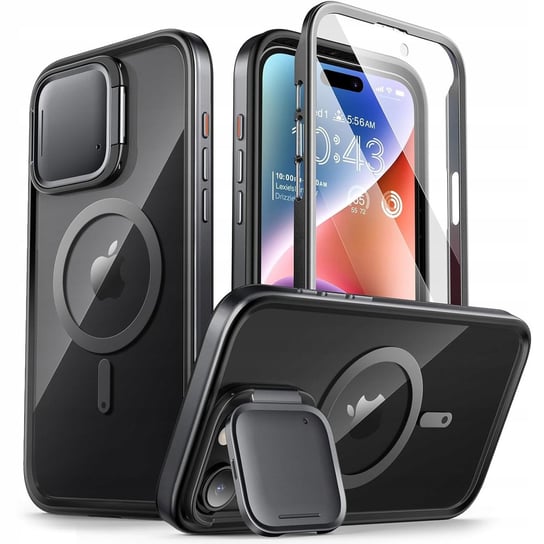 Etui Supcase i-Blason Shield Mag SP do MagSafe do iPhone 15 Pro Max, czarno-przezroczyste Supcase