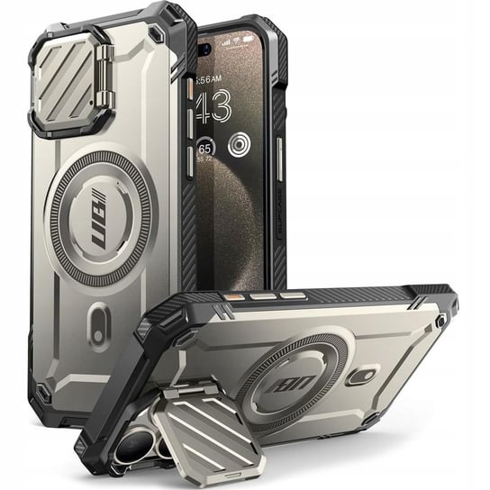 Etui Supcase UB Mag XT z MagSafe do iPhone 15 Pro Max, beżowe Supcase