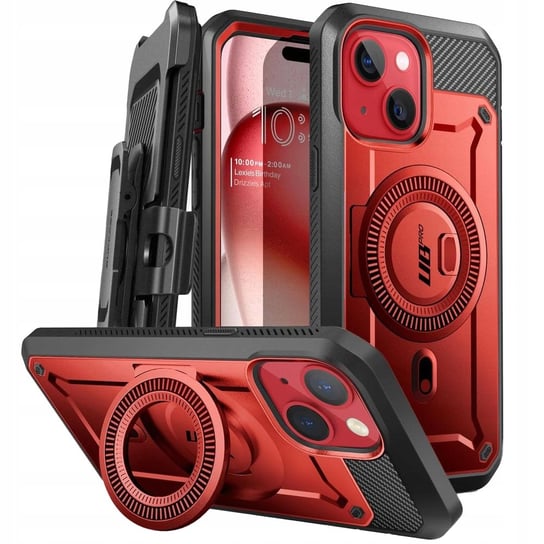 Etui Supcase UB Pro Mag MagSafe SP do iPhone 15, czerwone Supcase