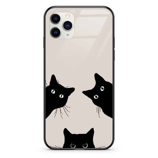 Etui szklane Apple iPhone 11 Pro Czarne koty PieceofCase