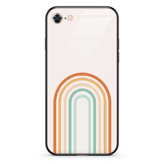 Etui szklane Apple iPhone 8 Tęcza boho 2 PieceofCase