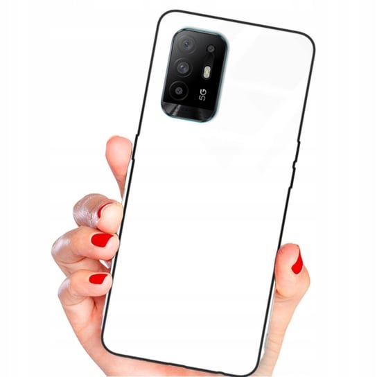 ETUI SZKLANE BIAŁY do OPPO A95 4G WHITE GLASS CASE Funnycase