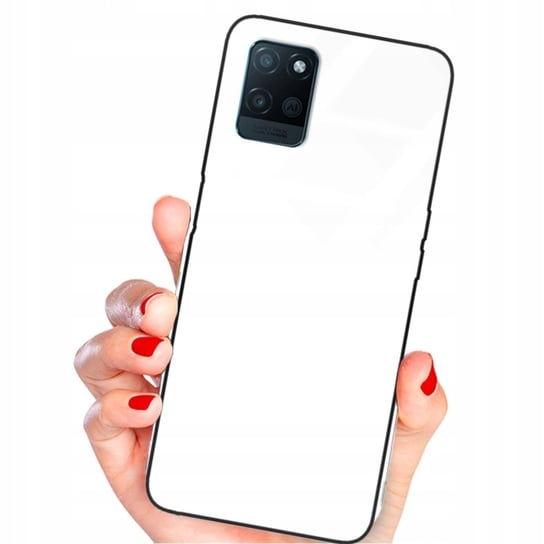 ETUI SZKLANE BIAŁY do REALME V11 WHITE GLASS CASE Funnycase