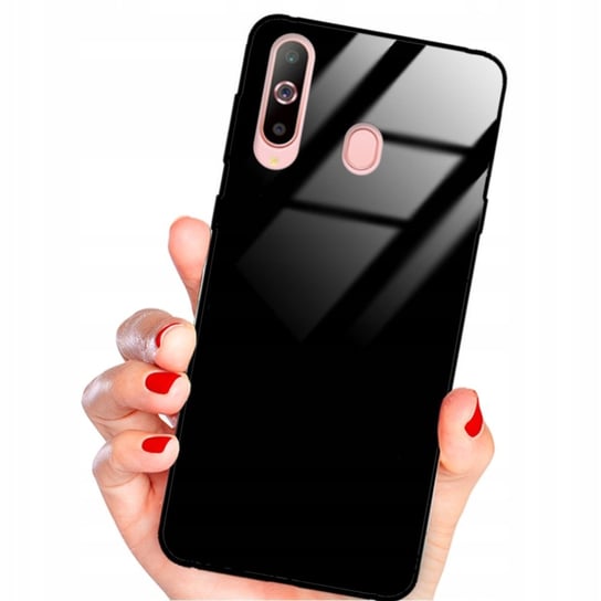 ETUI SZKLANE CZARNE GLASS CASE do SAMSUNG A60 Funnycase