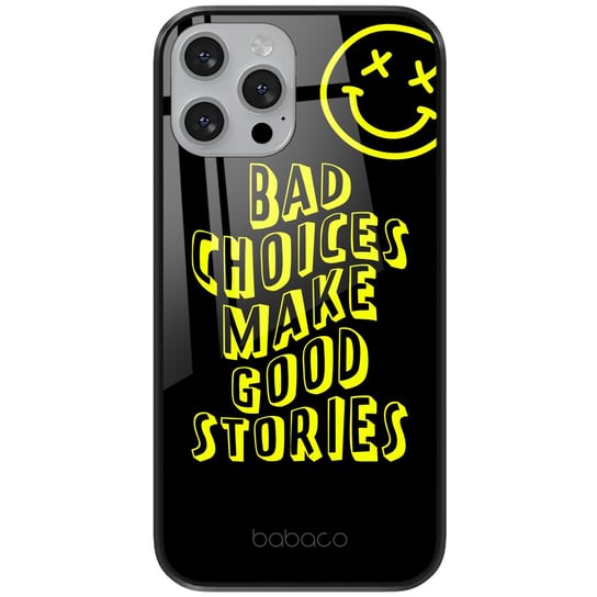 Etui szklane do Apple IPHONE 11 PRO Babaco: Bad choices 002 oryginalne i oficjalnie licencjonowane Babaco