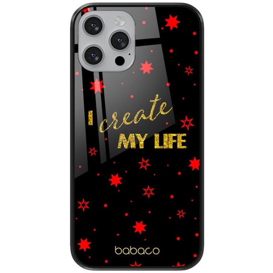 Etui szklane do Apple IPHONE 12 / 12 PRO Babaco: Positive vibes 006 oryginalne i oficjalnie licencjonowane Babaco