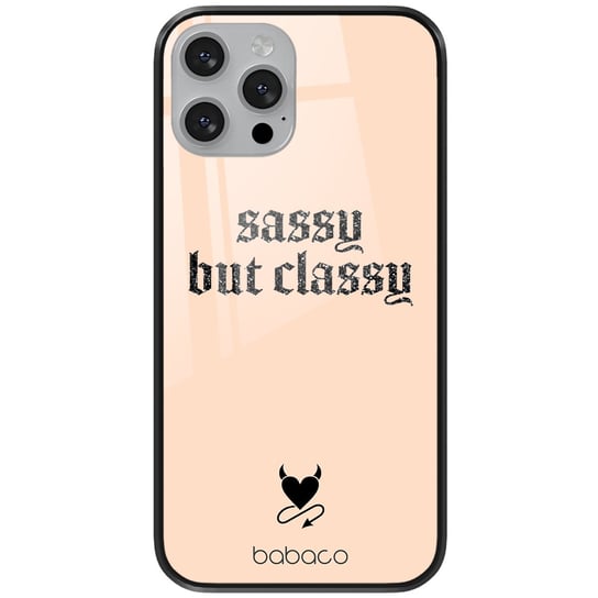 Etui szklane do Apple IPHONE XS Max Babaco: Sassy but classy 001 oryginalne i oficjalnie licencjonowane Babaco
