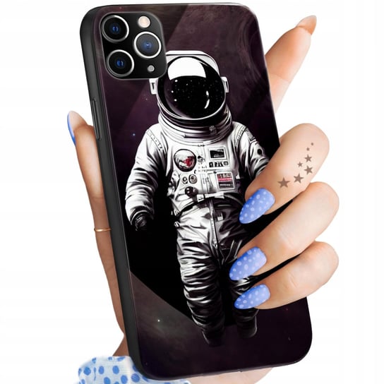 Etui Szklane Do Iphone 11 Pro Max Wzory Księżyc Astronauta Kosmos +Szkło Hello Case
