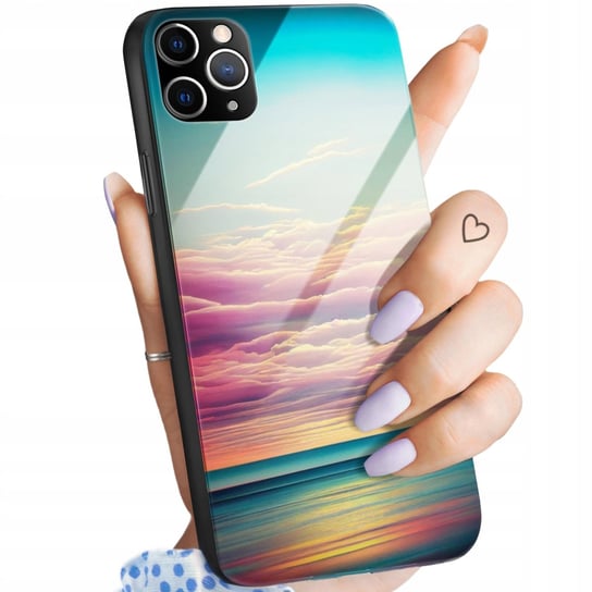 Etui Szklane Do Iphone 11 Pro Wzory Pastele Kolory Pastel Pastelowe +Szkło Hello Case