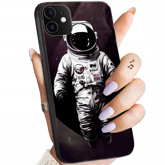 Etui Szklane Do Iphone 11 / Xr Wzory Księżyc Astronauta Kosmos Glass +Szkło Hello Case