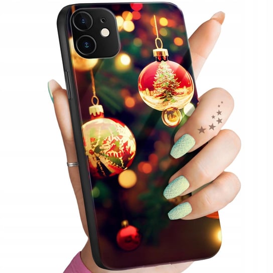 Etui Szklane Do Iphone 11 / Xr Wzory Święta Mikołaj Renifer Glass +Szkło Hello Case