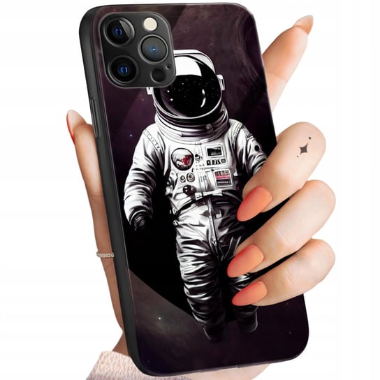 Etui Szklane Do Iphone 12 Pro Max Wzory Księżyc Astronauta Kosmos +Szkło Hello Case