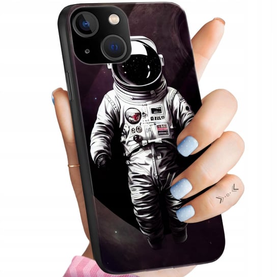 Etui Szklane Do Iphone 13 Mini Wzory Księżyc Astronauta Kosmos Glass +Szkło Hello Case