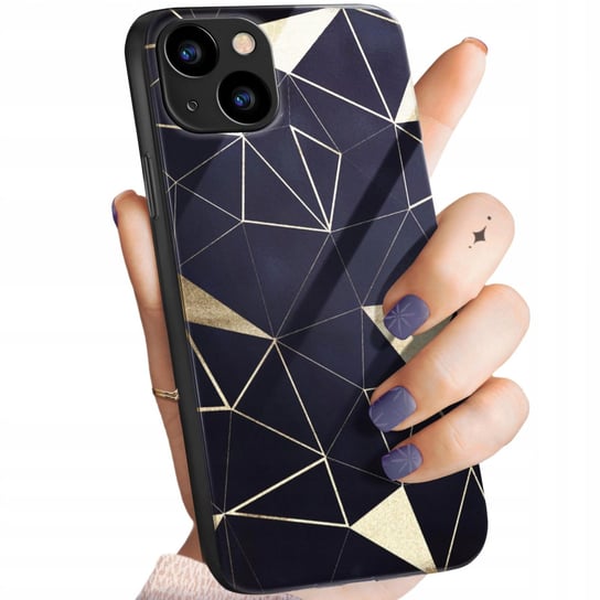 Etui Szklane Do Iphone 13 Wzory Geometryczne Figury Glass Pokrowiec +Szkło Hello Case