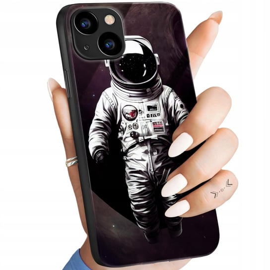 Etui Szklane Do Iphone 13 Wzory Księżyc Astronauta Kosmos Glass Case +Szkło Hello Case
