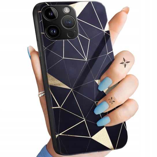 Etui Szklane Do Iphone 14 Pro Max Wzory Geometryczne Figury Glass +Szkło Hello Case