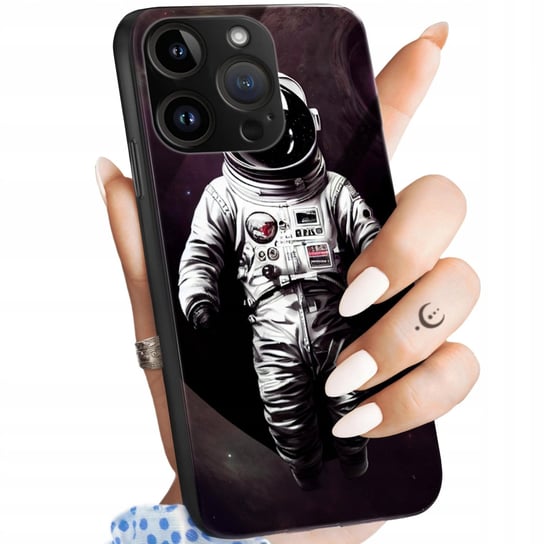 Etui Szklane Do Iphone 14 Pro Wzory Księżyc Astronauta Kosmos Glass +Szkło Hello Case
