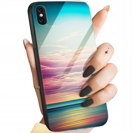 Etui Szklane Do Iphone Xs Max Wzory Pastele Kolory Pastel Pastelowe +Szkło Hello Case