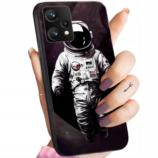 Etui Szklane Do Realme 9 Pro Wzory Księżyc Astronauta Kosmos Glass Case Hello Case