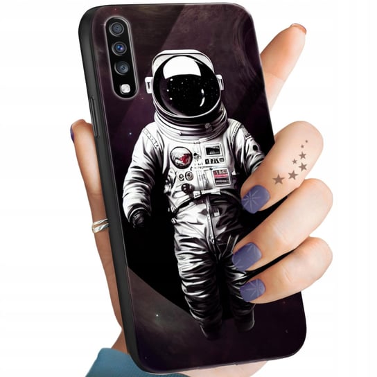 Etui Szklane Do Samsung Galaxy A70 Wzory Księżyc Astronauta Kosmos +Szkło Samsung