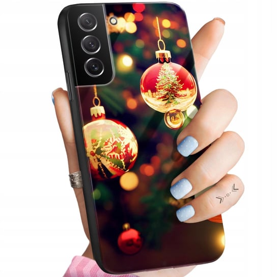 Etui Szklane Do Samsung Galaxy S21 Fe Wzory Święta Mikołaj Renifer +Szkło Hello Case