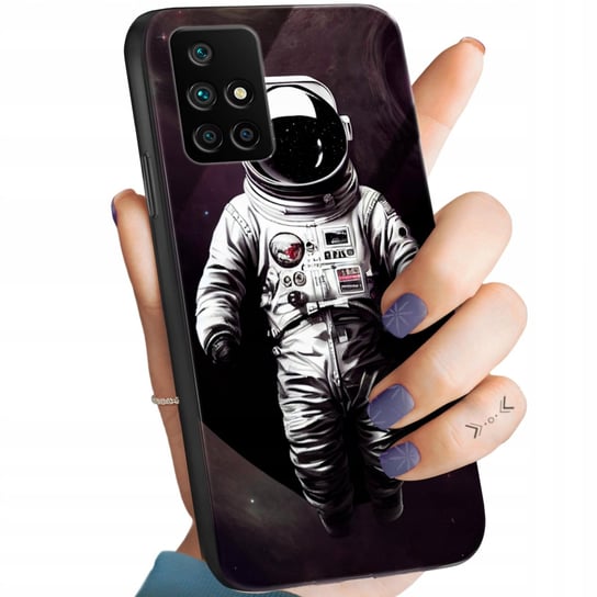 Etui Szklane Do Xiaomi Redmi 10 Wzory Księżyc Astronauta Kosmos Case +Szkło Xiaomi