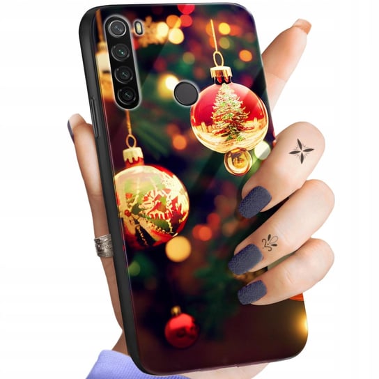 Etui Szklane Do Xiaomi Redmi Note 8T Wzory Święta Mikołaj Renifer +Szkło Xiaomi