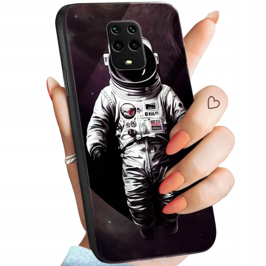 Etui Szklane Do Xiaomi Redmi Note 9 Pro Wzory Księżyc Astronauta Kosmos Xiaomi