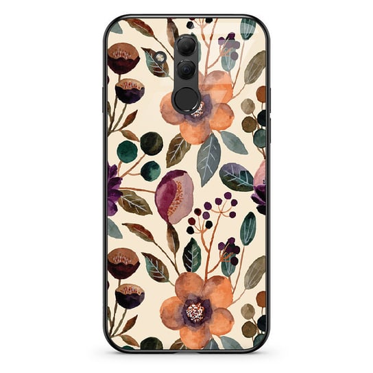 Etui szklane Huawei Mate 20 Lite Malowane kwiaty PieceofCase