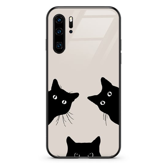 Etui szklane Huawei P30 PRO Czarne koty PieceofCase