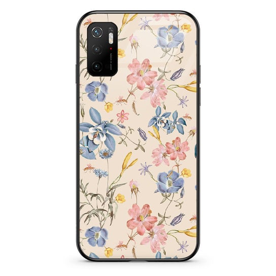 Etui szklane OPPO A54S Kolorowe kwiaty PieceofCase