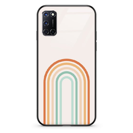 Etui szklane OPPO Oppo A74 5G Tęcza boho 2 PieceofCase