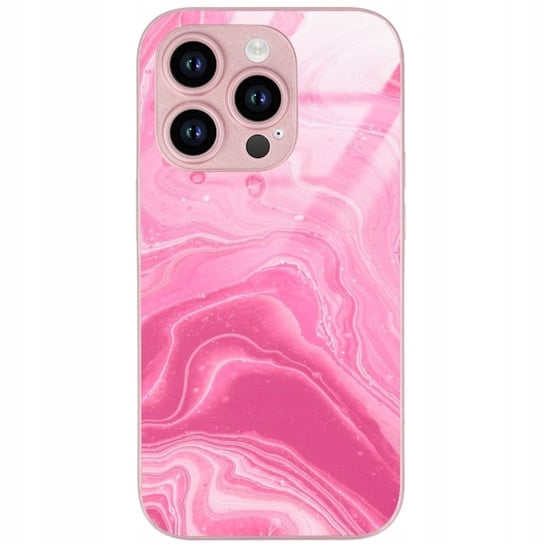 ETUI Szklane Różowe Do IPHONE 14 PRO Glass Pink Vibe Piękne Różowe Wzory Funnycase