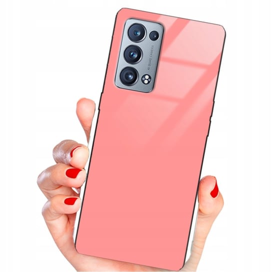 ETUI SZKLANE RÓŻOWY do OPPO RENO 6 PRO PLUS Glass Funnycase