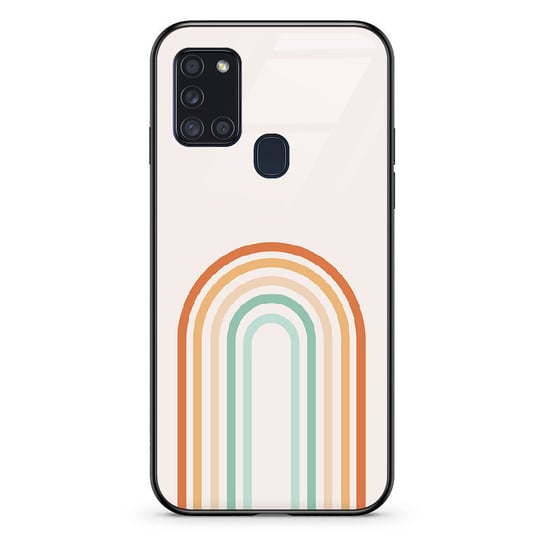 Etui szklane Samsung Galaxy A21S Tęcza boho 2 PieceofCase