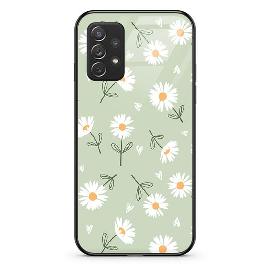 Etui szklane Samsung Galaxy A23 5G Stokrotki pistacja PieceofCase