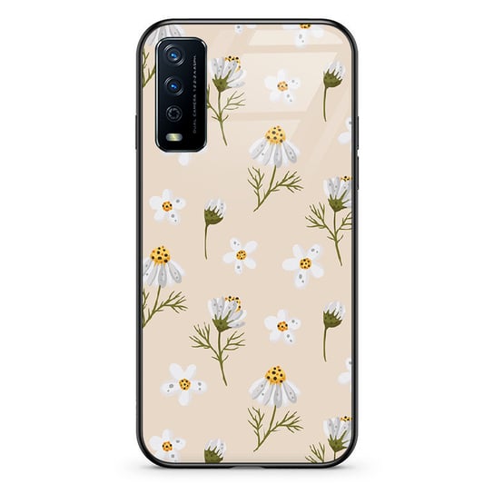 Etui szklane VIVO Vivo Y20s Stokrotki PieceofCase