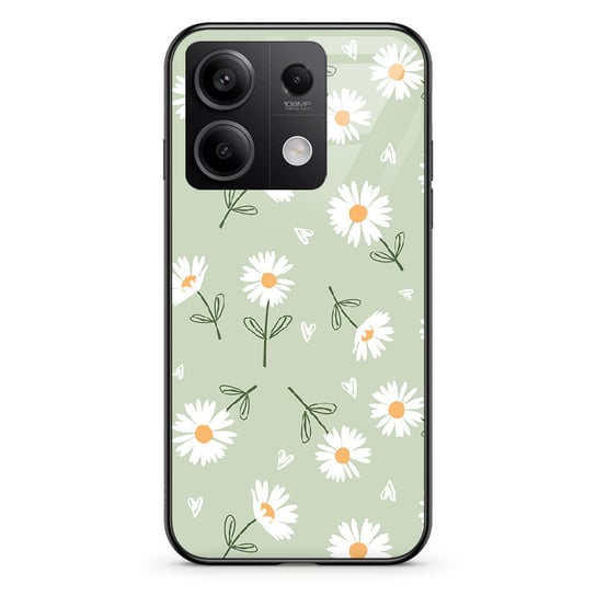 Etui szklane Xiaomi Redmi Note 13 Pro 5G Stokrotki pistacja PieceofCase