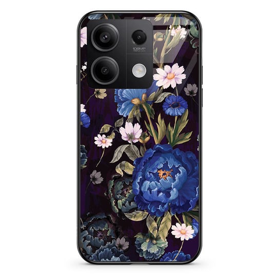 Etui szklane Xiaomi Redmi Note 13 Pro PLUS 5G Niebieskie piwonie PieceofCase