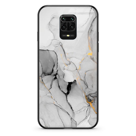 Etui szklane Xiaomi Redmi Note 9 Pro Szary marmur PieceofCase