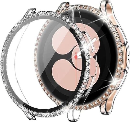 Etui + Szkło 2W1 "Diamond" Do Samsung Galaxy Watch 4 / 5 40Mm Przeźroczysty Bestphone