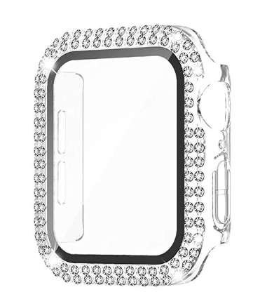 Etui + Szkło 2W1 Do Apple Watch 4/5/6/Se 40mm Diamond Przezroczysty Bestphone