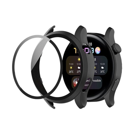 Etui + Szkło 2W1 Do Huawei Watch 3 46Mm Czarne Bestphone