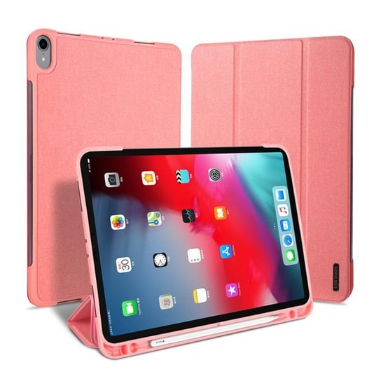 Etui tablet z funkcją Smart Sleep podstawka iPad Pro 11 2018 ze schowkiem na rysik, różowy Dux Ducis
