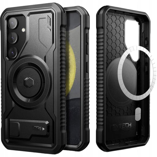 Etui Tech-Protect Kevlar MagSafe+ do Galaxy S24 Plus, czarne TECH-PROTECT