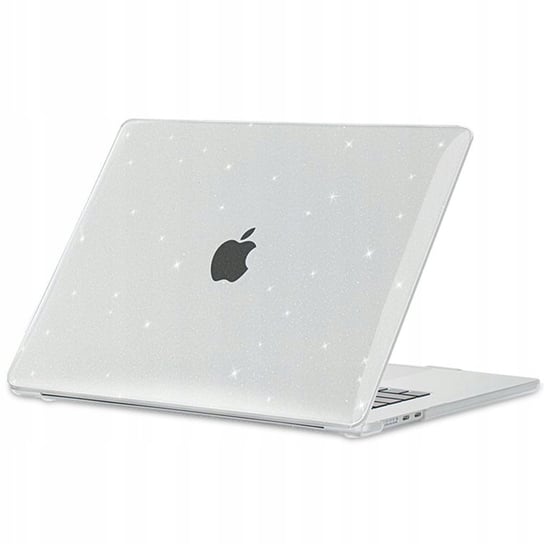 Etui Tech Protect SmartShell do Apple MacBook Air 15.3" M3/M2, przezroczyste brokatowe TECH-PROTECT