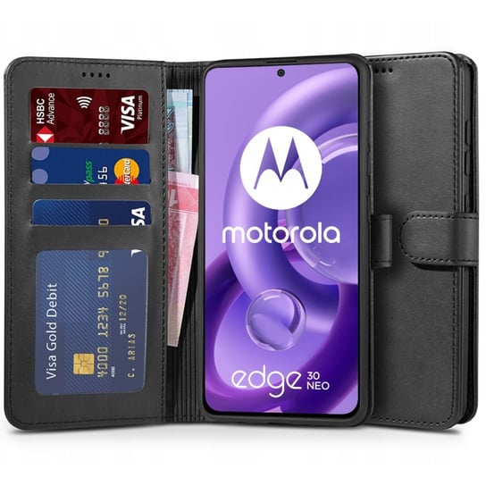 Etui Tech-Protect Wallet - Motorola Edge 30 Neo (Black) TECH-PROTECT